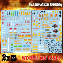 Waterslide Decals – World on Fire!