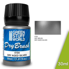 Metallic Dry Brush – Dry Aged Silver (30 ml)