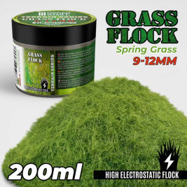 Static Grass Flock 9–12 mm – modelářský posyp jarní tráva (200 ml)