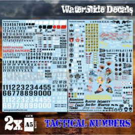 Waterslide Decals – Tactical Numerals and Pinups