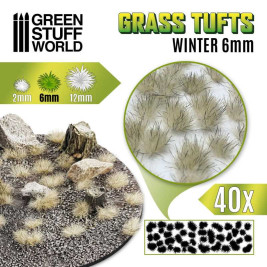 Grass Tufts – samolepící drny zimní tráva, 6mm (40 ks)