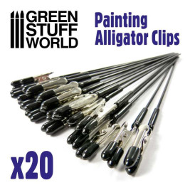 Airbrush Clip Board Painting Alligator Clips (20 ks)