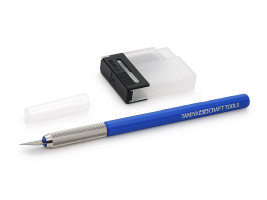 Modelářský nůž s 25 čepelemi (modrý) – Tamiya Craft Tools