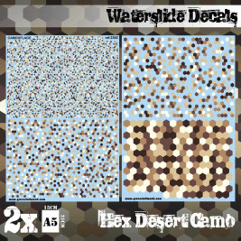Waterslide Decals – Hex Desert Camo