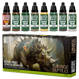 Acrylic Paint Set – Savage Reptiles (8× 17 ml)