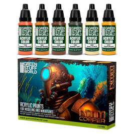 Acrylic Paint Set – NMM Copper (6× 17 ml)