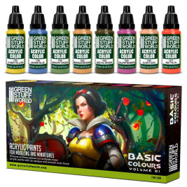 Acrylic Paint Set – Basic 01 (8× 17 ml)
