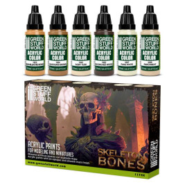 Acrylic Paint Set – Skeleton Bones (6× 17 ml)