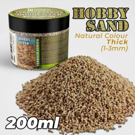 Thick Hobby Sand – přírodní písek s frakcí 1–3 mm (200 ml)