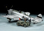1:48 P-47D Thunderbolt ″Bubbletop″ & 1/4 Ton 4x4 Light Vehicle Set