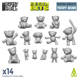 3D Printed Set Teddy Bear – 3D printed teddy bears (14 pcs)