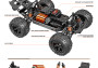 1:14 RC auto High Speed Car Polar Lights 4WD 2.4GHz RTR (oranžové)