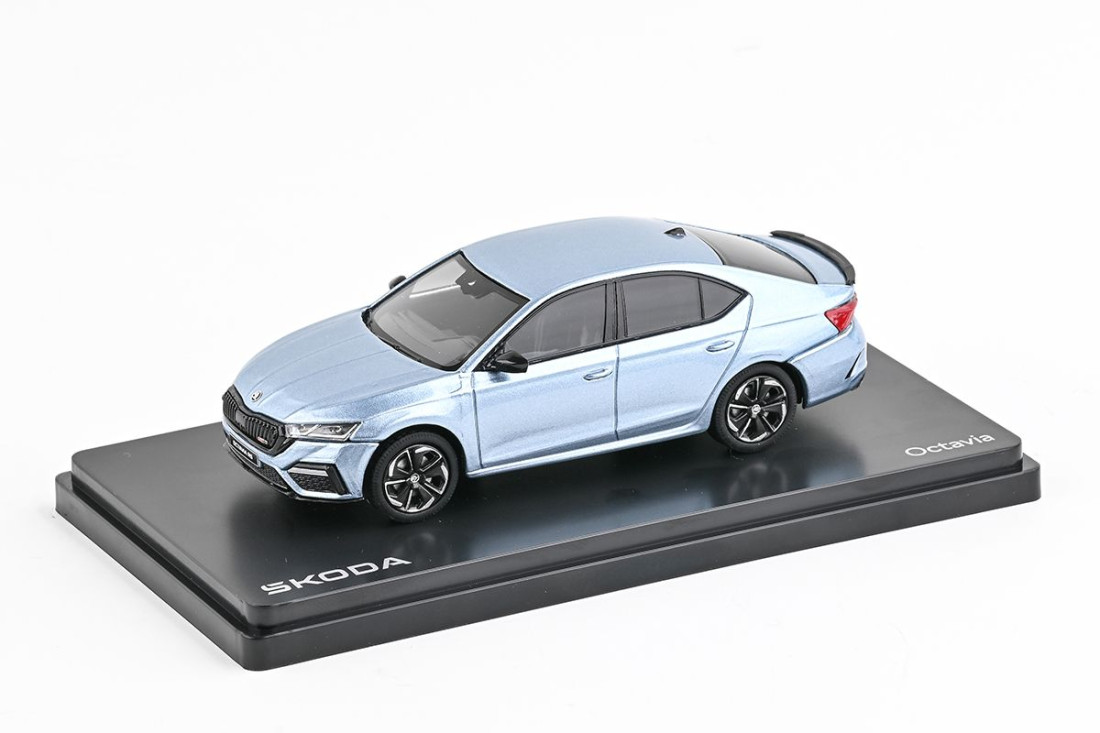 Modèle réduit Skoda - Octavia Iv Rs 2020 - Bleu Clair 1/43 | Abrex