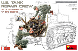1:35 US Tank Repair Crew w/ Continental W-670 Engine