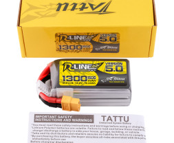 GENS ACE LIPO TATTU R-Line FPV serie - 4S 1300mAh 14.8V 4S1P (150C) Version 5.0