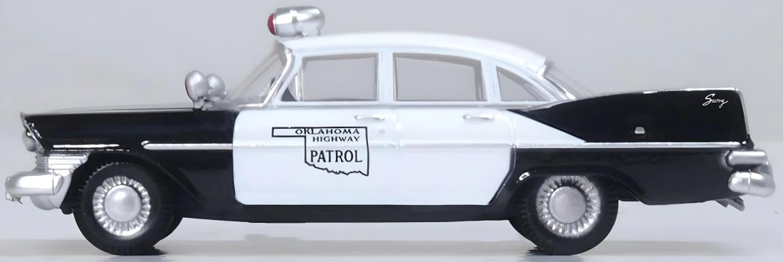 Altaya 1:43 Plymouth Savoy Oklahoma Highway Patrol black / white in Blister CK54114 model car