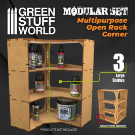 Multipurpose Open Rack – modulární víceúčelový organizér (rohový)