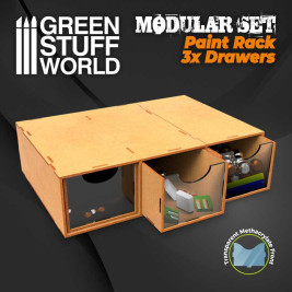 Modular Rack with Drawers – modulární organizér s 3 zásuvkami