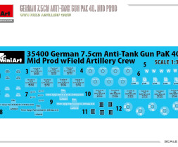 1:35 German 7,5cm Ani-Tank Gun PaK 40 Mid Production w/ Crew