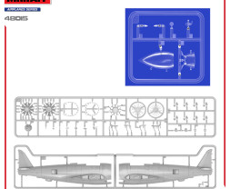 1:48 Republic P-47D-28RE Thunderbolt, Free French AF (basic kit)
