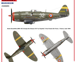 1:48 Republic P-47D-28RE Thunderbolt, Free French AF (basic kit)