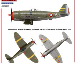 1:48 Republic P-47D-28RE Thunderbolt, Free French AF (basic kit)