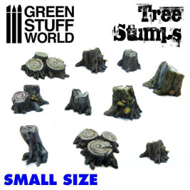 Resin Small Tree Stumps – resinové pařezy (10 ks)