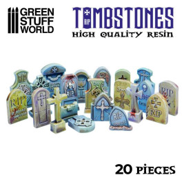 Resin Gravestones Resin Set – resinové náhrobní kameny (20 ks)