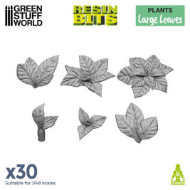 3D Printed Set Large Leaves – 3D tištěné velké rostliny (30 ks)