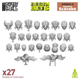 3D Printed Set Egyptian Scarabs – 3D tištění egyptští skarabové (27 ks)