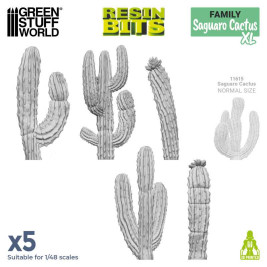 3D Printed Set Saguaro Cactus XL - 3D printed cactus Saguaro XL (5 pcs)