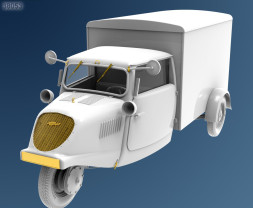 1:35 Tempo A400 Kastenwagen 3-Wheel Delivery Box Truck