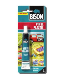 Bison Vinyl Plastic – lepidlo na měkčené plasty včetně záplaty (25 ml)