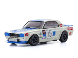 Mini-Z AWD Nissan Skyline 2000GT-R KPGC10 Racing 72 No.15 Blue s vysílačem KT-531P