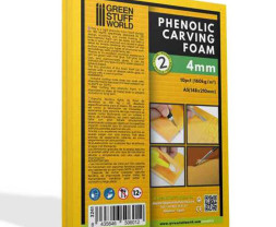 Phenolic Carving Foam 4mm, A5 format (2 pcs)