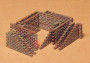 1:35 Militär Miniaturen Brick Wal Set