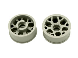 Marka Racing 1:28 Mini-Z 2WD CNC Delrin Flanged Front Wheel 8.5x19mm 0 Offset (Light Grey)