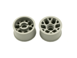Marka Racing 1:28 Mini-Z 2WD CNC Delrin Flanged Rear Wheel 11x20mm +2 Offset (Light Grey)