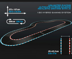 Autodráha Carrera Hybrid – Devil Drivers, délka 6,09 m