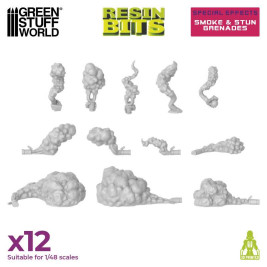 Resin Smoke and Stun Grenades – resinové zadýmovací a omračující granáty (23 ks)