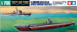 1:700 US Submarine Gato & Japanese Submarine Chaser No.13 (Water Line Series)