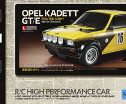 1:10 Opel Kadett GT/E Pre-Painted Body MB-01 Chassis (stavebnice)