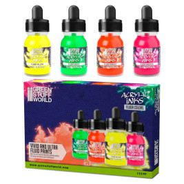 Acrylic Inks Set – Fluor (4× 30 ml)
