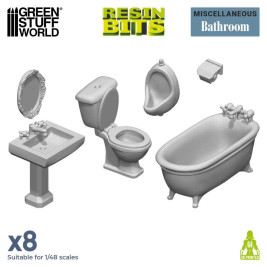 Resin Toilet and WC – resinové sanitární vybavení (8 ks)