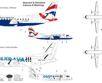 1:200 SAAB 340 (British Airways/Air Ostrava)