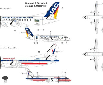 1:200 SAAB 340 (American Eagle/JAC)