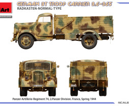 1:35 German 3t Troop Carrier 3,6-36S Radkasten-Normal-Type