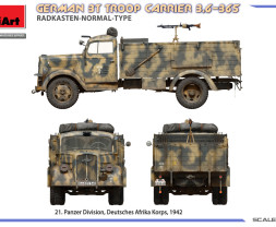 1:35 German 3t Troop Carrier 3,6-36S Radkasten-Normal-Type