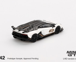 1:64 Lamborghini Aventador SVJ 63 Bianco Asopo