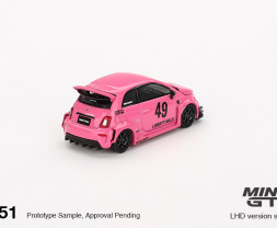 1:64 ABARTH 595 LB-WORKS x Abas Works Pink 1:64